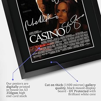 Amazon.co.jp: HWC Trading カジノ映画ポスター キャストサイン入り 16